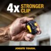 DEWALT Wearable Bluetooth Speaker (Updated Version), Clip-On Wireless Jobsite Pro Water-Resistant Portable Speaker (Non-Magnetic), Built-in Mic for Hands-Free Music/Calls,...