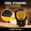 DEWALT Wearable Bluetooth Speaker (Updated Version), Clip-On Wireless Jobsite Pro Water-Resistant Portable Speaker (Non-Magnetic), Built-in Mic for Hands-Free Music/Calls,...