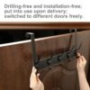 Installation-Free and Drilling-Free Version, Over The Door Hooks, Door Hanger for Hanging, Towel Racks for Bathroom with 15 Coat Hooks, Coat Rack Hat Rack Over The Door Organizer