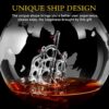 Whiskey Decanter Sets for Men, Whiskey Decanter Globe Set with 2 Etched Globe Whisky Glasses for Liquor, Bourbon, Cocktails, Vodka, Scotch liquor decanter Sets - 850ml