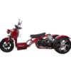 50cc Stretched Trike | 3 Wheeler | Automatic Transmission | PST50-19N (Burgundy)