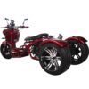 50cc Stretched Trike | 3 Wheeler | Automatic Transmission | PST50-19N (Burgundy)