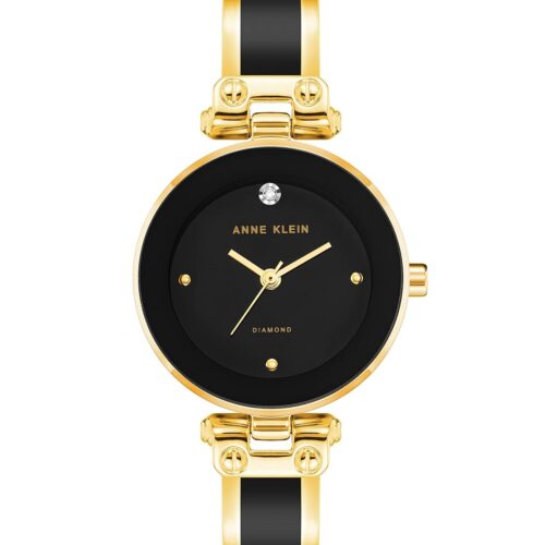 Anne Klein Women's Genuine Diamond Dial Bangle Watch