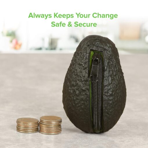 Avocado Coin Purse Pouch | Realistic Looking Avocado Wallet | Funny Novelty Gifts For Avocado Lover | Avocado Decor Decorations Accessories Avocado Coin Purse Pouch | Realistic Looking Avocado Wallet | Funny Novelty Gifts For Avocado Lover | Avocado Decor Decorations Accessories