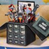 Birthday Pop Up Card with Envelope - Funny Happy Birthday 3D Greeting Pop Up Card, Best Gifts for Men Dad Husband Grandpa Father Daddy Him, Unique 3D Design, Metal Toolbox