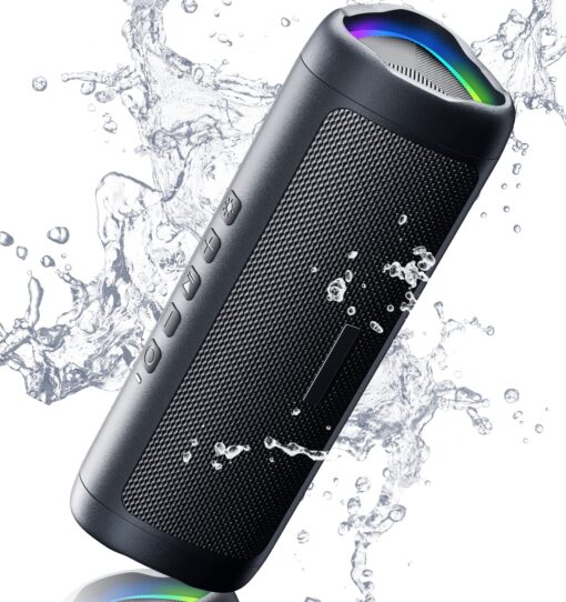 Bluetooth Speaker with HD Sound, Portable Wireless, IPX5 Waterproof, Up to 20H Playtime, TWS Pairing, BT5.3, for Home/Party/Outdoor/Beach, Electronic Gadgets, Birthday Gift (Black) Bluetooth Speaker with HD Sound, Portable Wireless, IPX5 Waterproof, Up to 20H Playtime, TWS Pairing, BT5.3, for Home/Party/Outdoor/Beach, Electronic Gadgets, Birthday Gift (Black)
