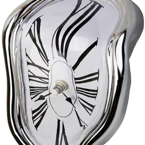 Decorative Dali Watch Melting Clock - Surrealistic Table Shelf Desk Fashion Melted Clock Salvador Dali Inspired Funny Home Decor Office Best Birthday Gift Idea