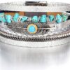 Fesciory Leopard Bracelet for Women, Boho Leather Wrap Multi-Layer Pearl Crystal Bracelet Bangle Jewelry