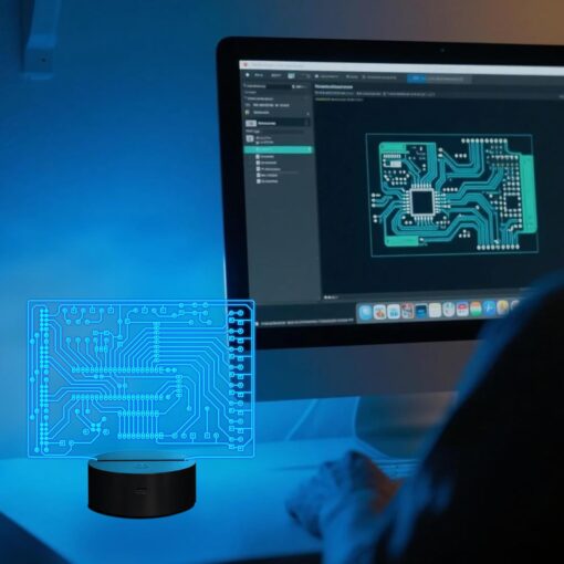 Geeky Gifts, Computer Geekery PCB Lamp 16 Colors Changing Touch & Remote Control for Men Boys Women IT Tech Support Nerds Geek Lovers