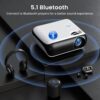 HAPPRUN Native 1080P Bluetooth Projector, Full HD Portable Outdoor Movie Projector with Built-in Speaker, Compatible with Smartphone, HDMI, USB, AV, Fire Stick, PS5 for Home,...