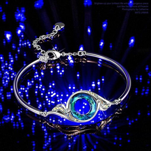 Kate Lynn "Rise From the Ashes" Phoenix Bracelet Made with Crystals from Austria, Adjustable Bangle Bracelet for Women 7"+2", Packaged with Jewelry Box, Birthday Gift for Women,... Kate Lynn "Rise From the Ashes" Phoenix Bracelet Made with Crystals from Austria, Adjustable Bangle Bracelet for Women 7"+2", Packaged with Jewelry Box, Birthday Gift for Women,...
