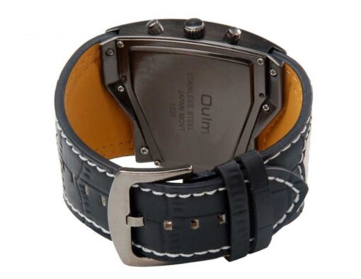 ShoppeWatch Unique Mens Watch Large Dial Dual Time Display | Big Face Watch for Men | Quartz Movement Leather Band | Oversize Dress Watch ShoppeWatch Unique Mens Watch Large Dial Dual Time Display | Big Face Watch for Men | Quartz Movement Leather Band | Oversize Dress Watch