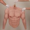 Silicone Muscle Suit Realistic Fake Muscle Costume Male Chest with Arms for Cosplay Halloween Props