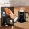 Smart Mug,Self Heating,Temperature-Controlled, Self-Heating Coffee Mug.LED Real-time Temperature Display.180 Minutes Maximum Battery Life.Smart Coffee Cup Tea-for-One Sets(12oz,...
