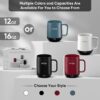 Smart Mug,Self Heating,Temperature-Controlled, Self-Heating Coffee Mug.LED Real-time Temperature Display.180 Minutes Maximum Battery Life.Smart Coffee Cup Tea-for-One Sets(12oz,...