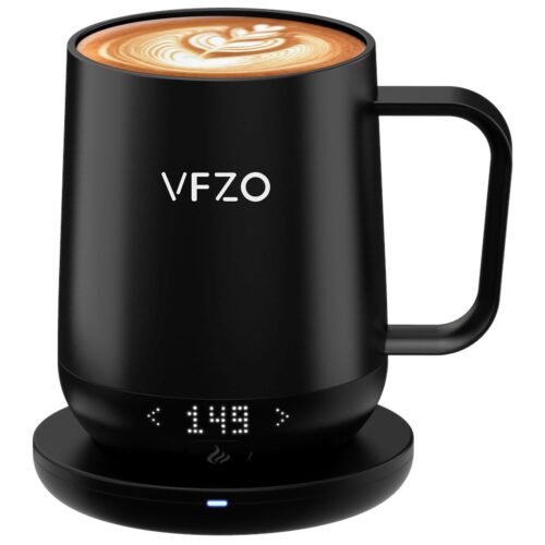 Smart Mug,Self Heating,Temperature-Controlled, Self-Heating Coffee Mug.LED Real-time Temperature Display.180 Minutes Maximum Battery Life.Smart Coffee Cup Tea-for-One Sets(12oz,...