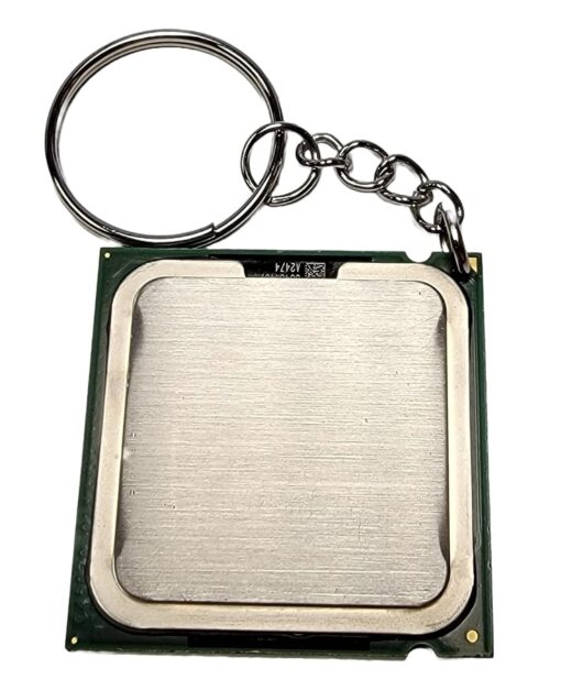 The Ultimate Geek Accessory - Recycled CPU Processor Keychain Made from Reclaimed Computer Parts The Ultimate Geek Accessory - Recycled CPU Processor Keychain Made from Reclaimed Computer Parts