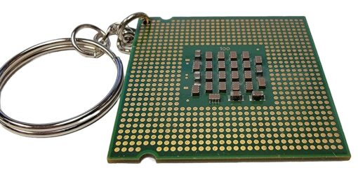 The Ultimate Geek Accessory - Recycled CPU Processor Keychain Made from Reclaimed Computer Parts The Ultimate Geek Accessory - Recycled CPU Processor Keychain Made from Reclaimed Computer Parts
