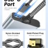 Warrky HDMI Splitter 4K, Display Mirror Same Screen Only (Not Extend Screen), HDMI Splitter 1 in 2 Out [USB-C Powered, Metal Shell, 3.3 Ft Braided Cable], 1x2 for Dual Monitors,...