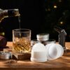 Whiskey Smoker Kit with Torch - 6 Flavors Wood Chips, 2 Glasses, 2 Ice Ball Molds - Cocktail Smoker Infuser Kit, Old Fashioned Drink Smoker Kit, Birthday Bourbon Whiskey Gifts...