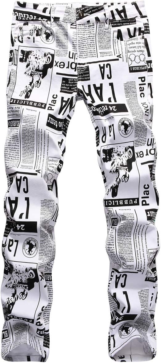 Slim Fit Men's Jeans, Ripped Stretch Jeans Denim Pants