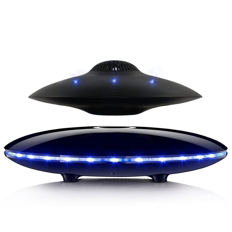 Magnetic Levitating Bluetooth Speaker, Levitating UFO Speakers with LED Lights, 360 Degree Rotation,Wireless Floating Speakers for Home Office Decor Cool Tech Gadgets,Creative...
