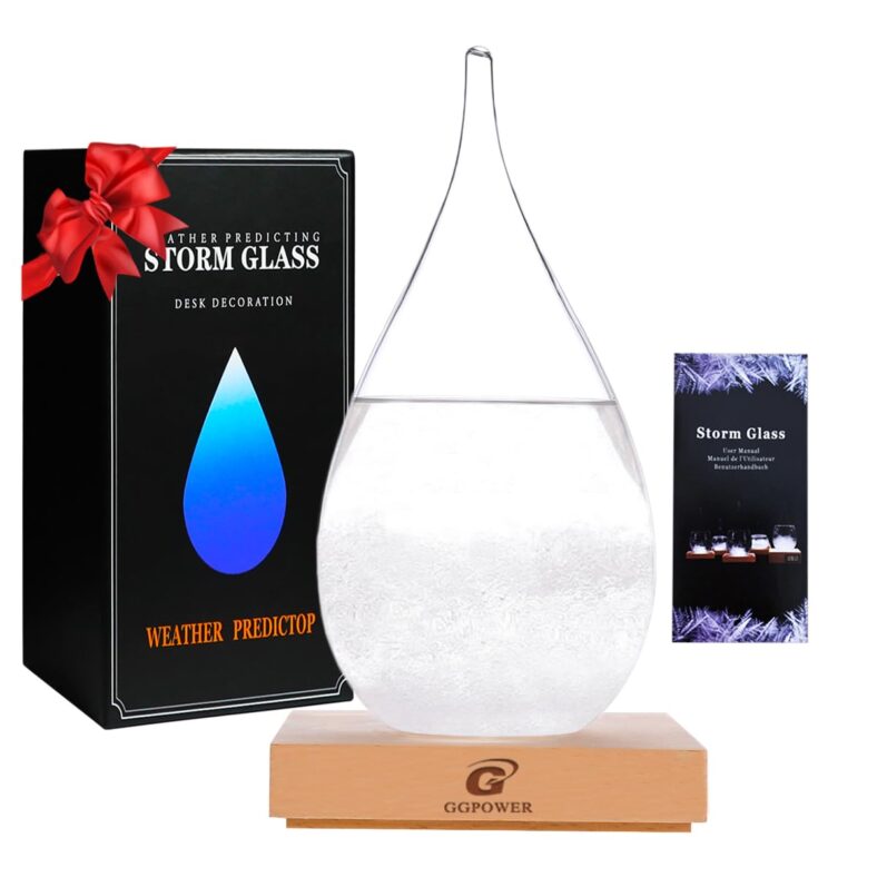 Storm Glass Weather Predictor Snow Globes for Adults Galileo Thermometer Indoor Creative Forecast Nordic Style Decorative