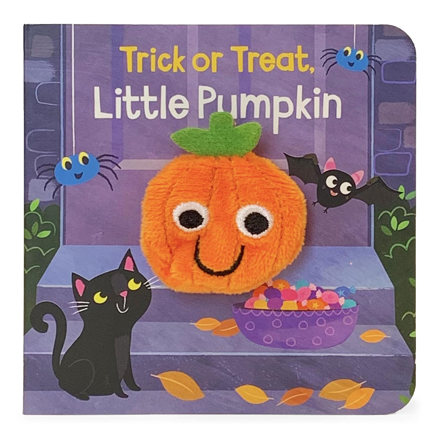 Trick Or Treat Little Pumpkin Finger Puppet Halloween Board Book Ages 0-4