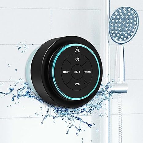 XLeader, Upgraded, Pro Shower Speaker, Certified IPX7 Waterproof Bluetooth Speaker with Suction Cup, Hook Clip, Built-in Mic, Crystal Sound&Rich Bass, up to 12H Playtime, Ideal...