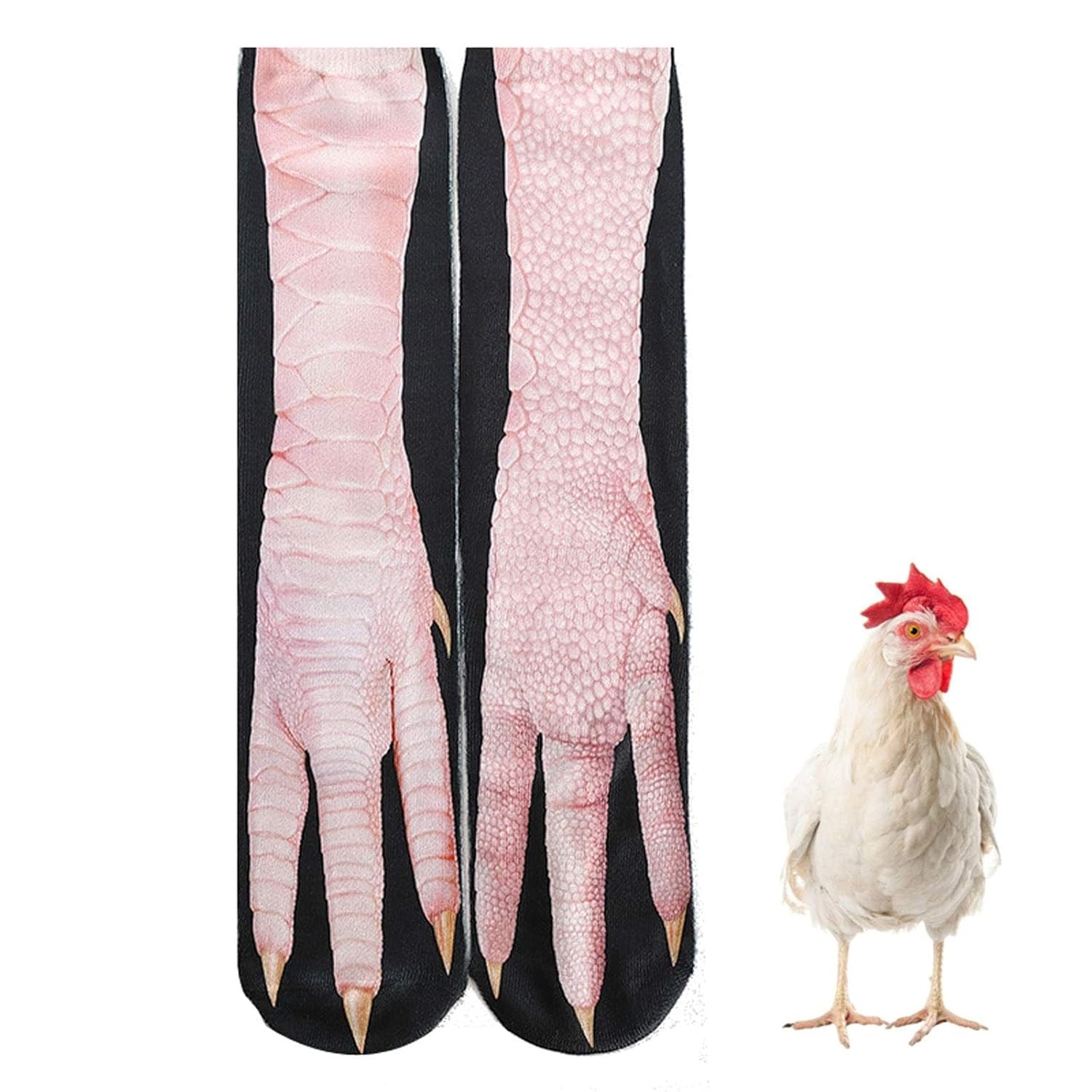 Animal Paws Socks - Novelty 3D Cat Dog Chicken Feet Socks White Elephant Gifts Gag Gift Thanksgiving Christmas Gifts