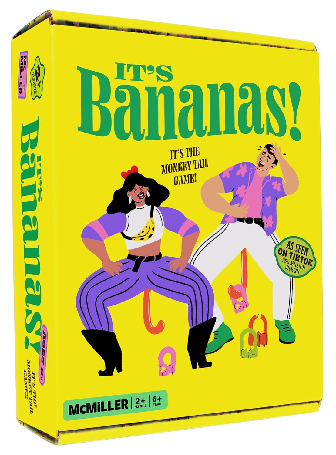 It’s Bananas! The Monkey Tail Game – Funny Family & Party Game for Kids & Adults | Hilarious Gift for Birthday, Christmas, Bachelorette, Thanksgiving, White Elephant