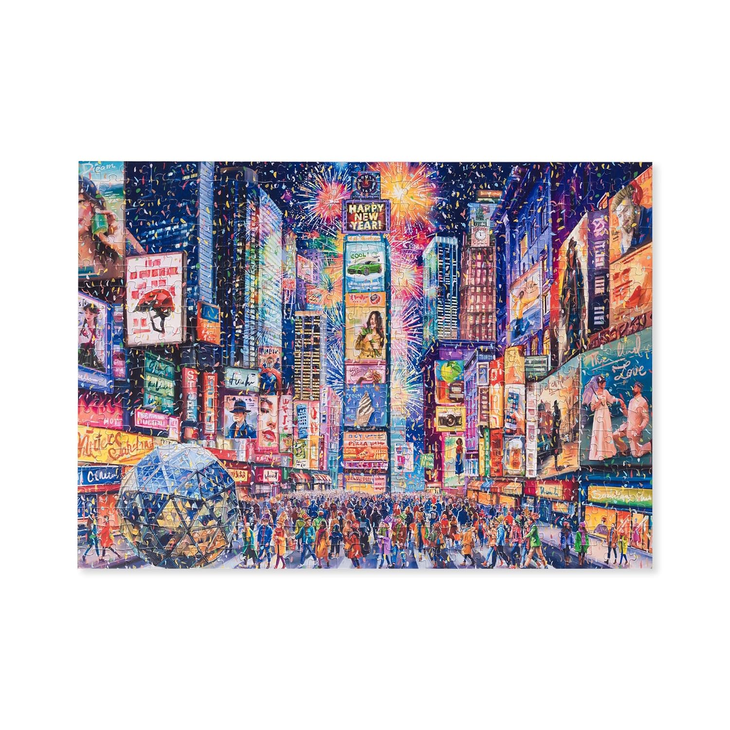 MOSAIC PUZZLES New Year's Eve in Times Square - Christmas Puzzles for Adults - Premium Jigsaw Puzzles, 500 Pieces