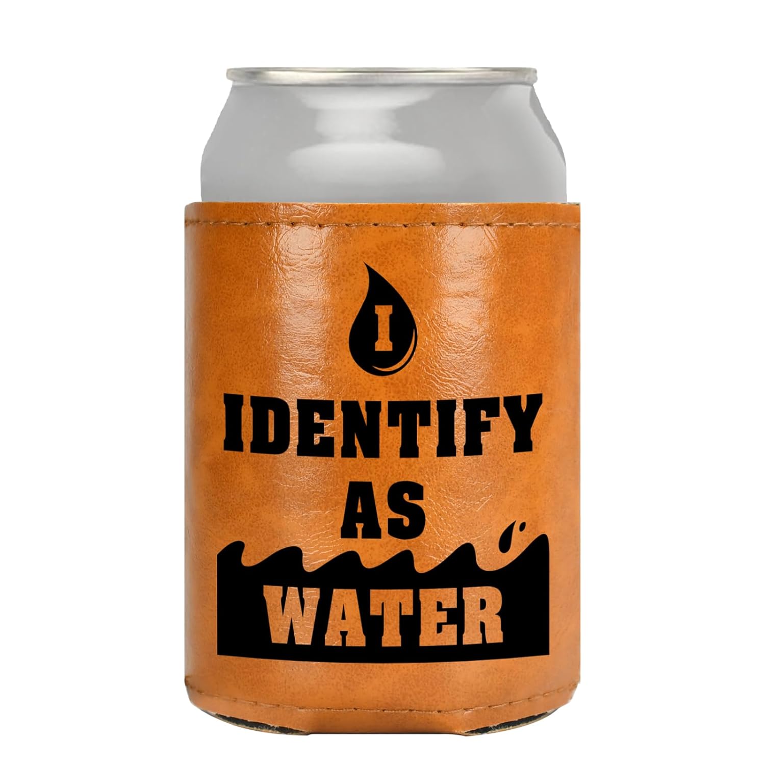 Stocking Stuffers for Men Women Leather Can Cooler: White Elephant Gifts for Dad Adults Him Her Girlfriend Boyfriend Husband Wife Christmas Anniversary Valentines Birthday...