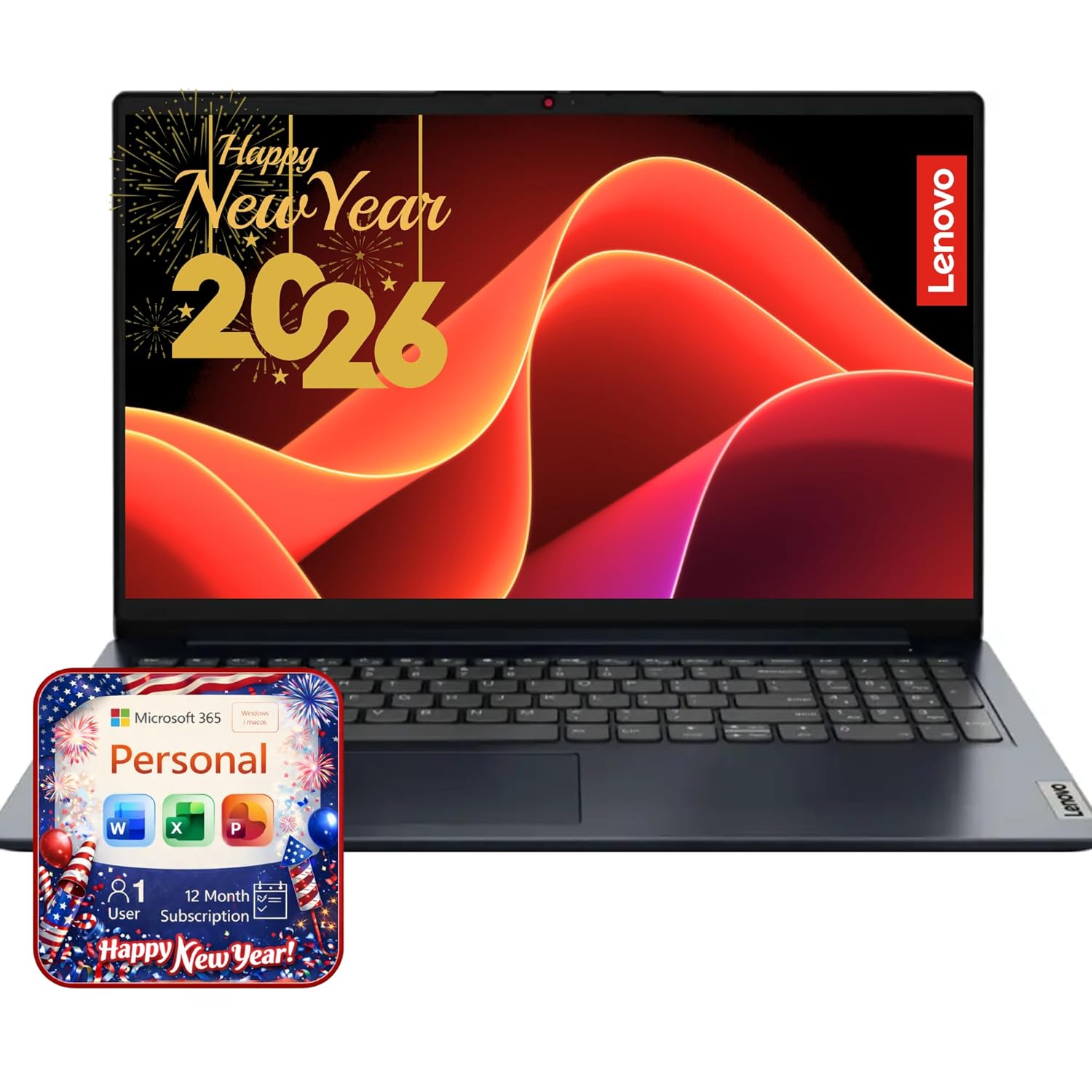 Lenovo IdeaPad 15.6" Laptop Computer - 20GB RAM - 1.2TB Storage - Intel Core | Microsoft Office 365 Included, 256GB SSD and 1TB Cloud Storage, Webcam, Windows 11 no Mouse |...