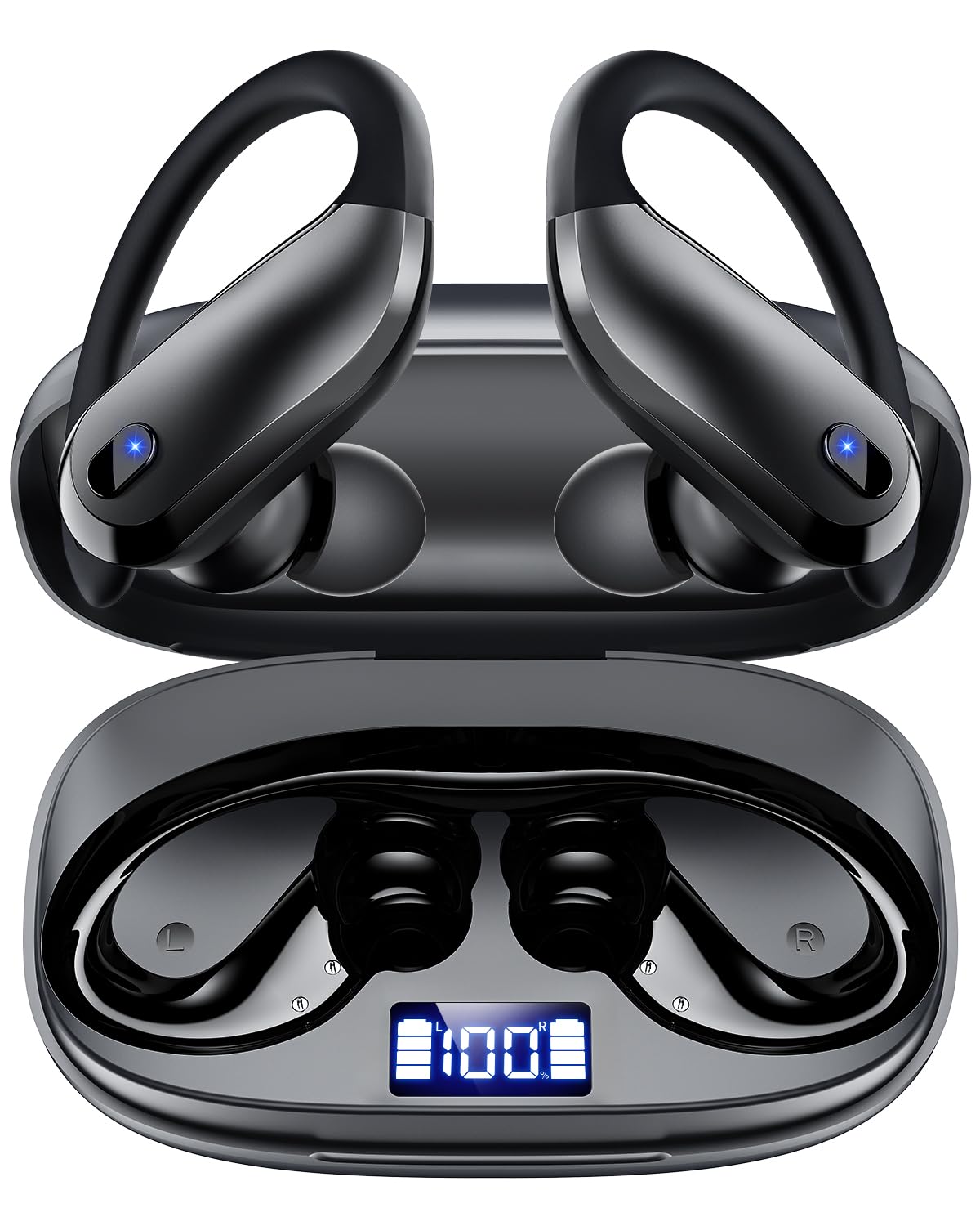 Ear Buds Wireless Earbuds Bluetooth 5.3 Sport Headphone with 80Hrs Playtime,Running Wireless Earphones IPX7 Waterproof Earbuds,Lightweight 7.8g,Noise Cancelling Mic Bluetooth...