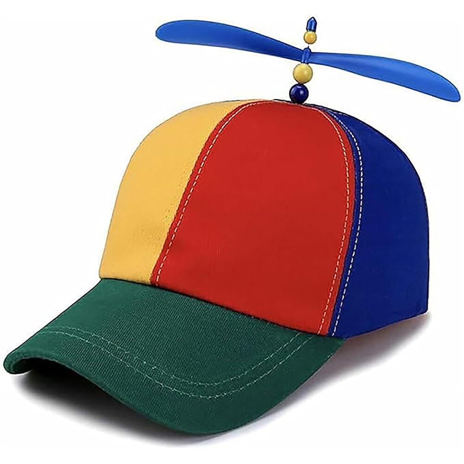 Colorful Helicopter Baseball Cap: Neutral Adjustable Cute Baseball Helicopter Propeller Cap Snapback Cap