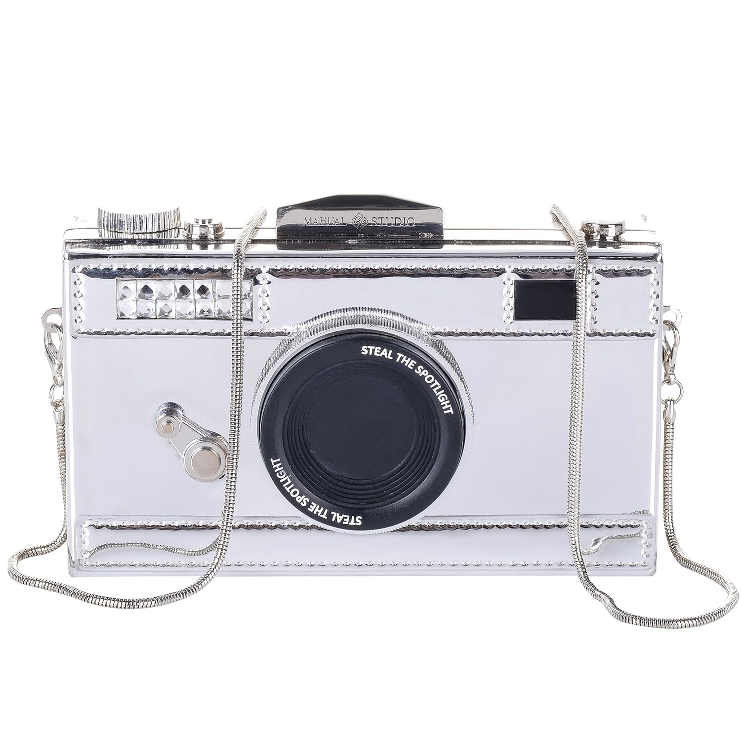 QZUnique Camera Shoulder Bag Snapshot PU Leather Crossbody Bag Vintage Novelty Cute Handbag Purse